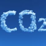 Scritta co2 anidride carbonica in cielo